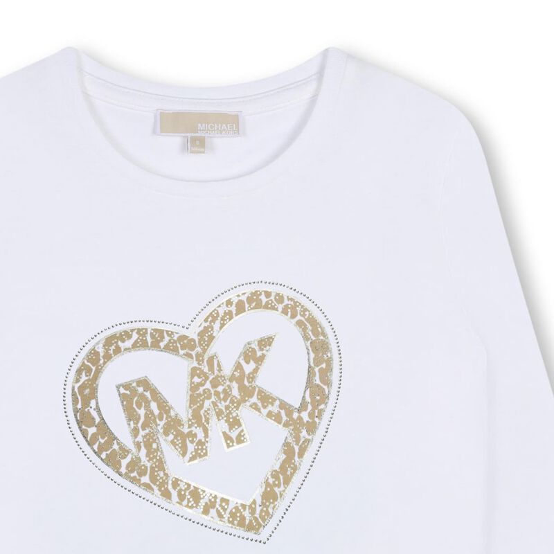 Michael Kors Mk Heart Logo T-Shirt 10Y - 14Y image number 2